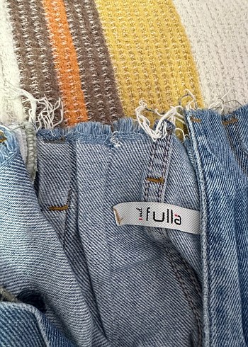 Kadın Mavi Bol Kesim Denim Pantolon - Görsel 3