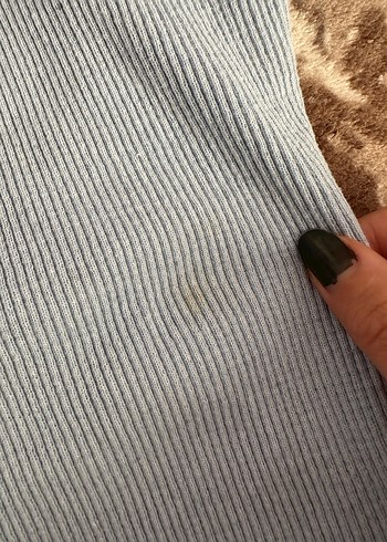 Bebek mavisi Kadın Triko Kazak - Görsel 2