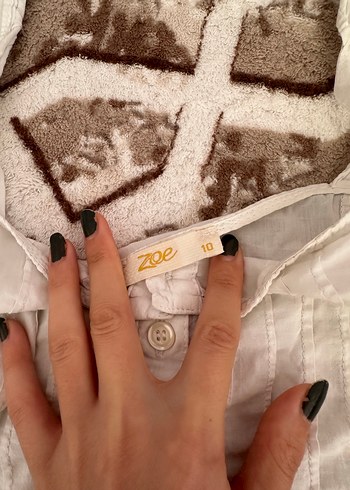 Beyaz Düğmeli crop - Görsel 5