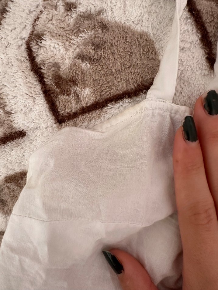 Beyaz Düğmeli crop - Görsel 3