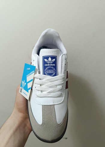 38 Beden Beyaz Bordo Adidas Samba Sneakers