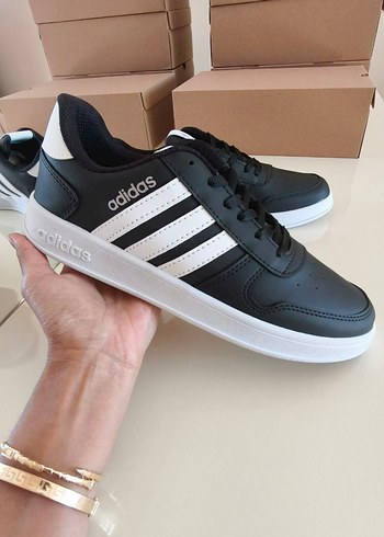 43 Beden siyah Renk Adidas Siyah Spor Ayakkabı