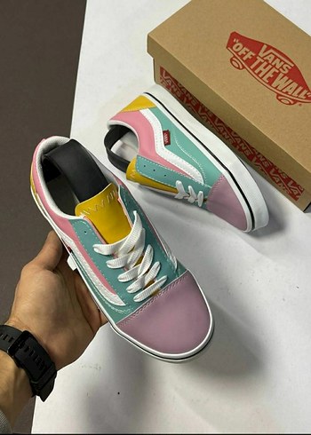 36 Beden Vans Renkli Kadın Spor Ayakkabı