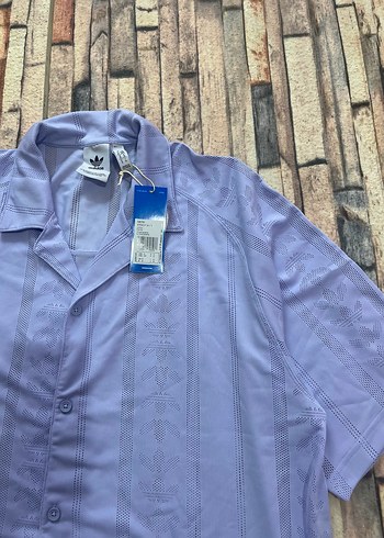 Adidas Lila Kisa Kollu Gomlek