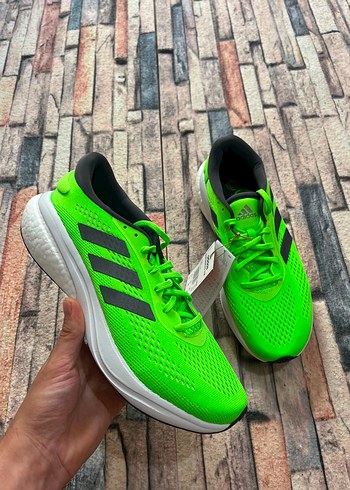 Adidas Canli Yesil Adidas Kosu Ayakkabisi