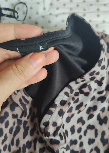 Zara Leopar Desenli Kadın Mini Elbise