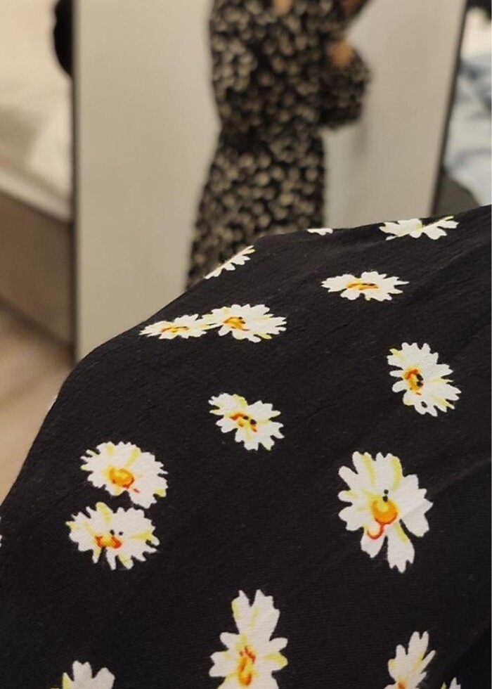 Çiçek desen maxi elbise - Görsel 2