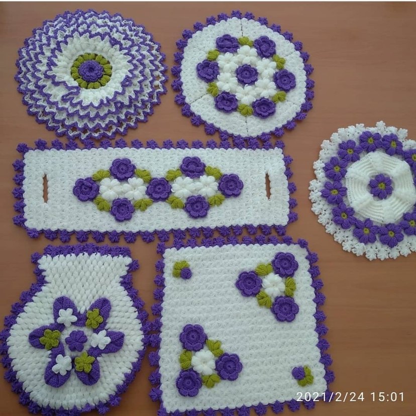 El Yapımı Renkli Örgü Motifler - Görsel 3