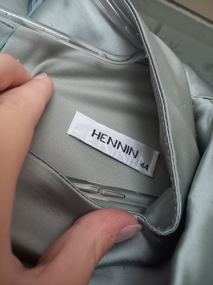 Gri Uzun Kollu Drapeli Kadın Abiye Elbise - Görsel 5