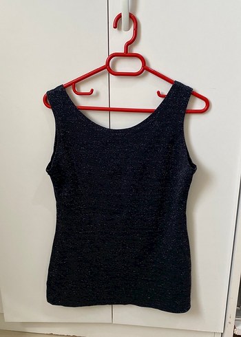 m Beden Gri Denim Kadın Kolsuz Basic Atlet