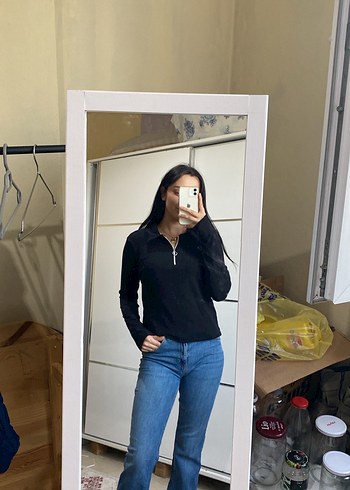 Siyah Normcore Kadın Denim Jean