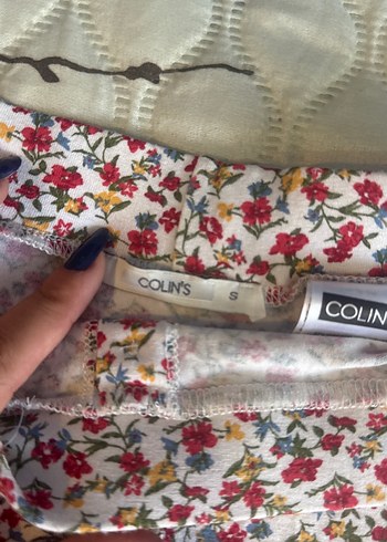 Çiçek Desenli Colins etek - Görsel 2