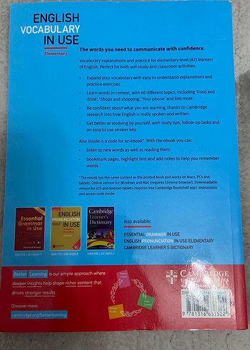 Cambridge English Vocabulary in Use Elementary