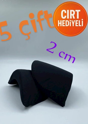 5 çift vatka siyah omuz vatkasi