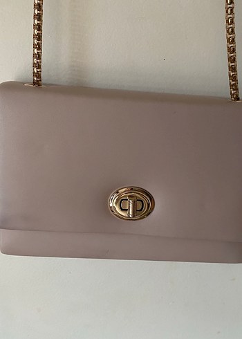 Bej Deri Kadın Çanta, Modern Klasik - Görsel 6