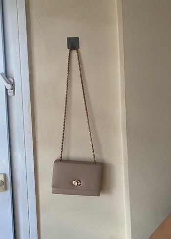 Bej Deri Kadın Çanta, Modern Klasik - Görsel 5