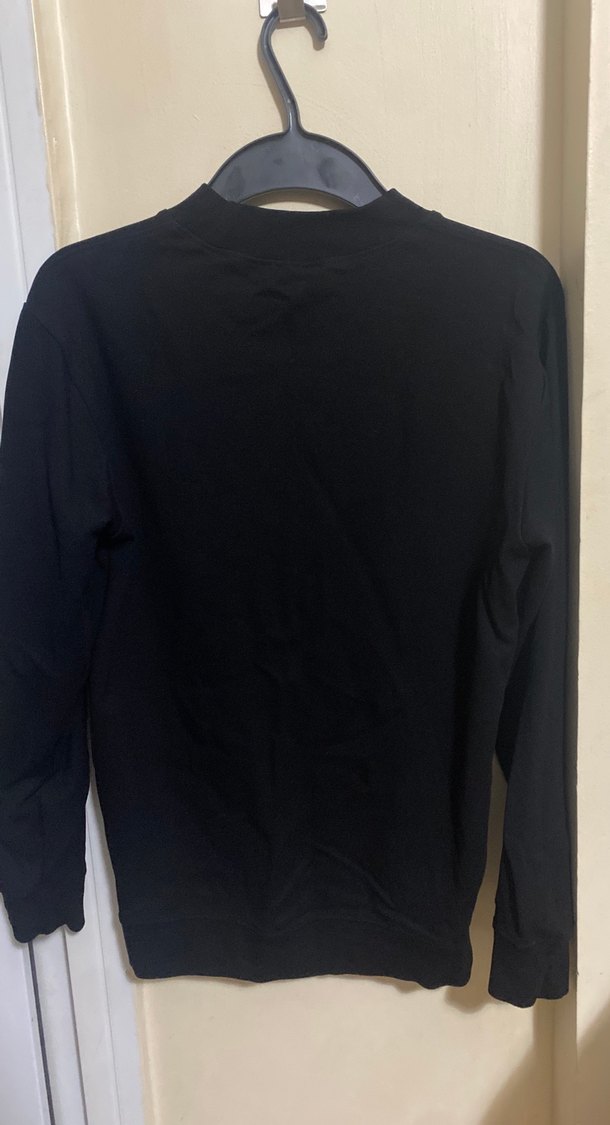 Siyah Uzun Kollu Sweatshirt - Görsel 3