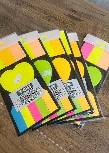 Renkli Yapışkan Not Kağıtları Seti - Görsel 2