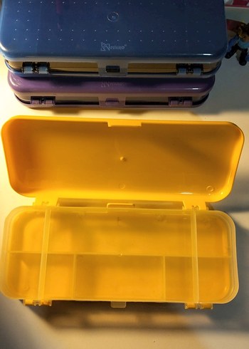 Renkli Çok Bölmeli Kalem Kutu - Görsel 3