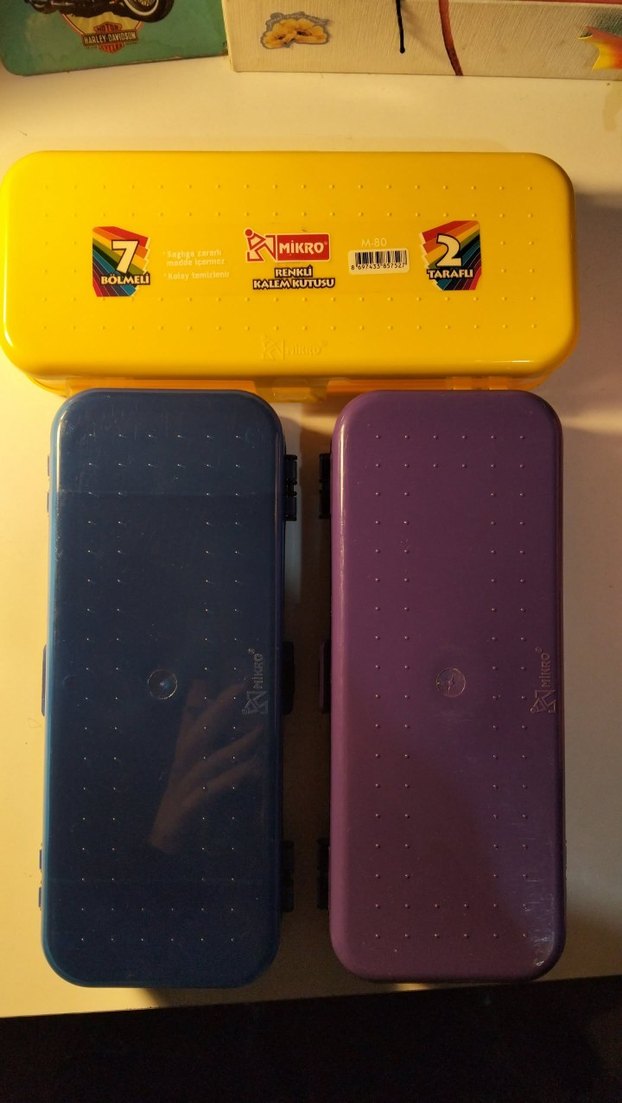 Renkli Çok Bölmeli Kalem Kutu - Görsel 2