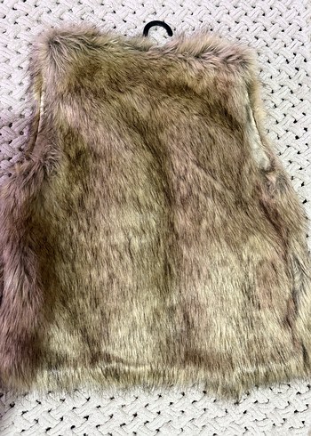 Stradivarius Suni Kürk Kadın Yelek - Görsel 3