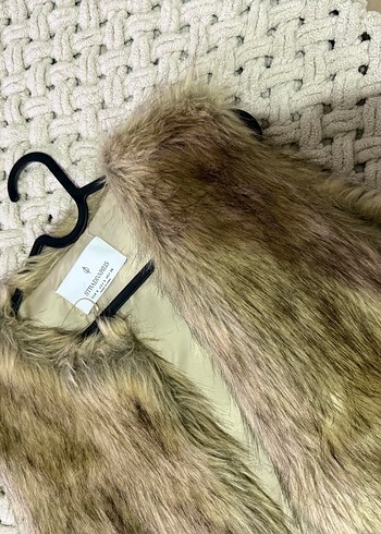 Stradivarius Suni Kürk Kadın Yelek - Görsel 2