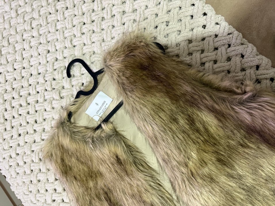 Stradivarius Suni Kürk Kadın Yelek - Görsel 2