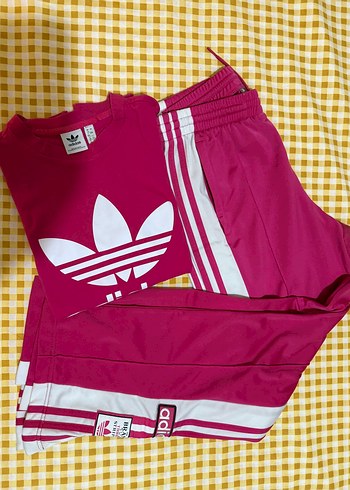 Pembe Adidas Street Wear Eşofman Takımı