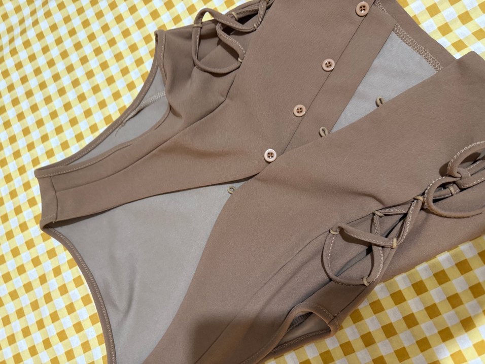 Kahverengi bluz - Görsel 2