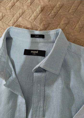 l/xl Beden mavi Renk Mavi Erkek Uzun Kollu Denim Gömlek