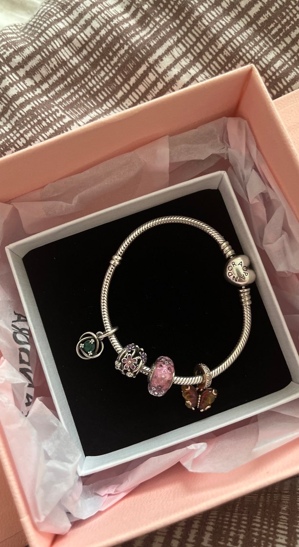 Pandora kalp ve yılan zinciri bileklik ve charmları - Görsel 3