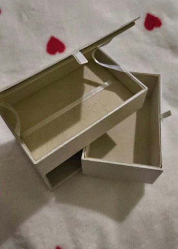 Beyaz Ahşap Makyaj Organizer Kutusu - Görsel 7