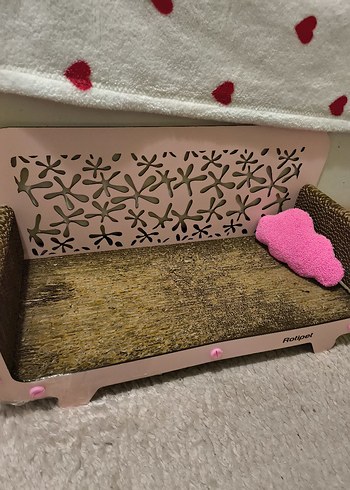 Bulut Şekilli Pembe Dekor Yastık - Görsel 3