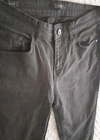 32 Beden siyah Renk Siyah Erkek Slim Fit Kot Pantolon