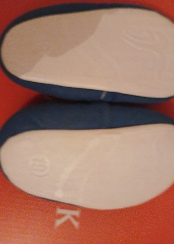 Mavi Erkek Bebek Kaydırmaz Ev Ayakkabısı - Görsel 2