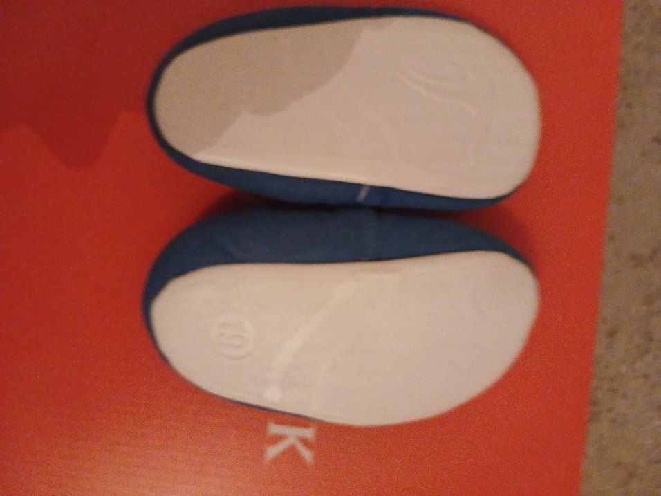 Mavi Erkek Bebek Kaydırmaz Ev Ayakkabısı - Görsel 2