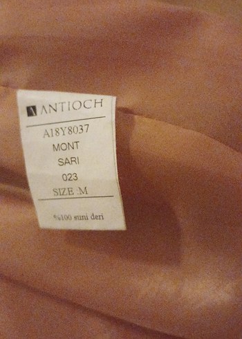 Bej Kadın Deri Fermuarlı Ceket - Görsel 3