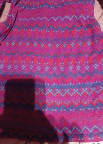 Mor Fermuarlı Kız Yeleği - Görsel 3