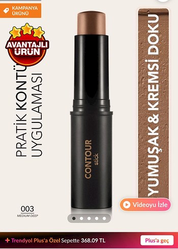 FLORMAR KONTÜR 003 Medium Deep Krem Kontür Stick