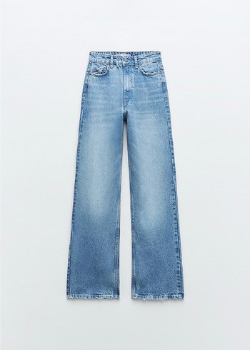 Yuksek bel straight jean