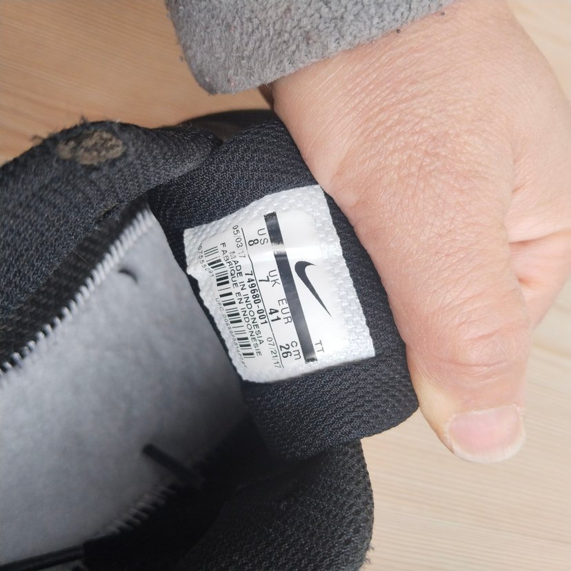 41 Siyah Nike Bağcıklı Spor Ayakkabı - Görsel 3