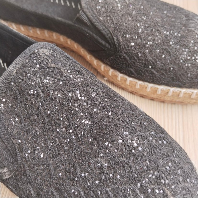 Siyah Dantelli Kadın babet sandalet - Görsel 2