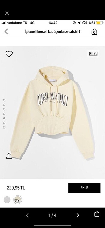 Bershka Korse Hoodie