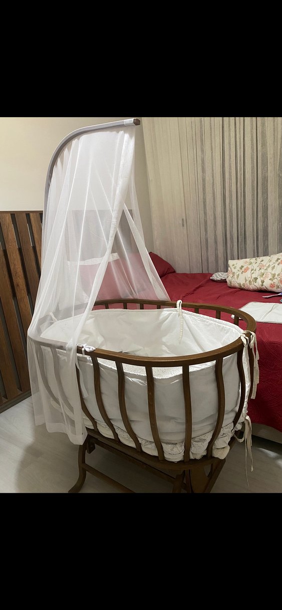 Ahşap Sallanabilir Sepet Beşik - Görsel 3