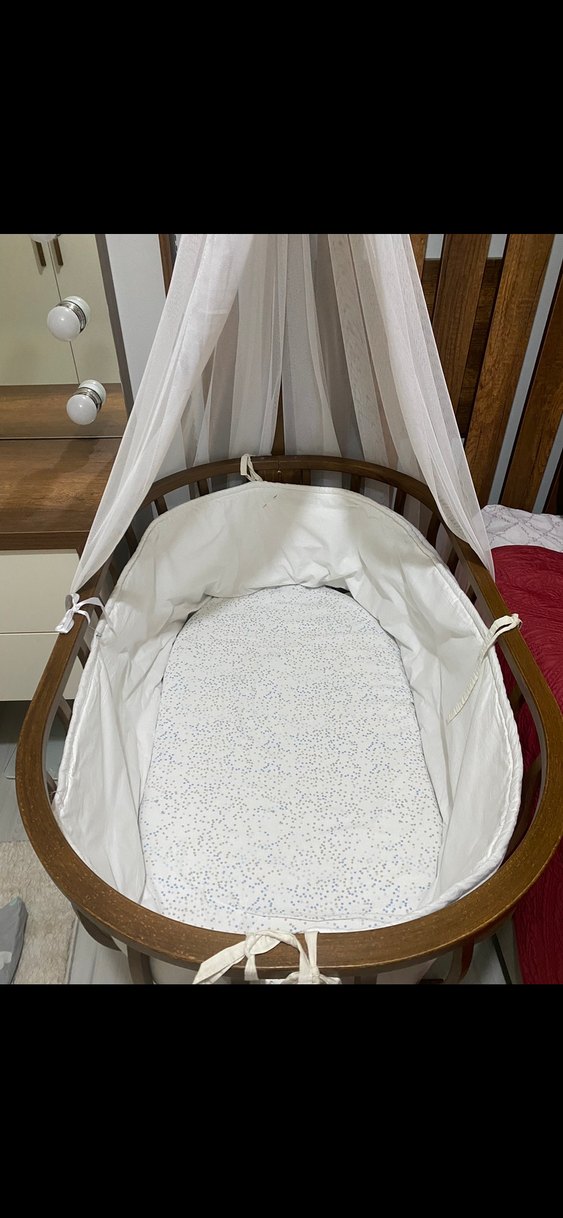 Ahşap Sallanabilir Sepet Beşik - Görsel 4