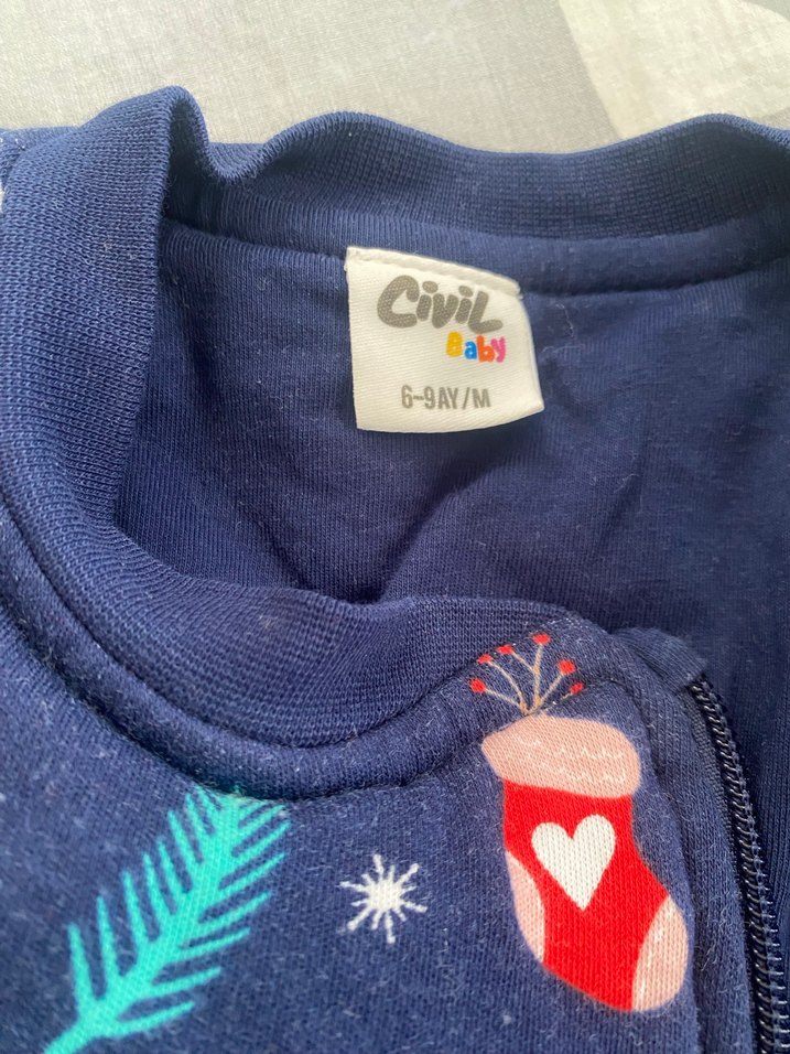 Renkli Baskılı Erkek Bebek Uyku Tulumu - Görsel 3