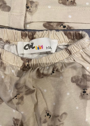 Bebek Erkek Pamuklu Ayıcık Desenli Takım - Görsel 2