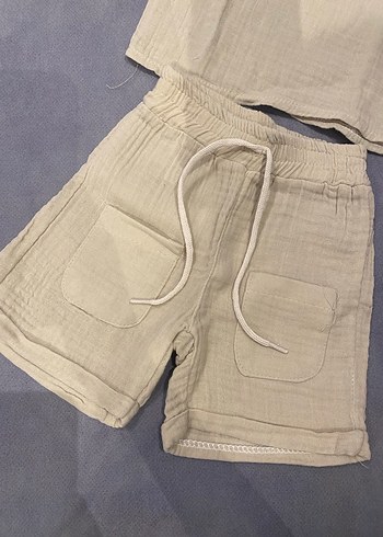 Bebek Erkek Kısa Kollu Pamuklu Takım - Görsel 3