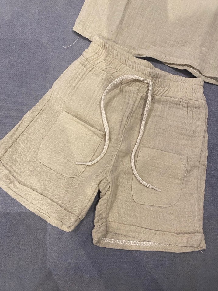 Bebek Erkek Kısa Kollu Pamuklu Takım - Görsel 3