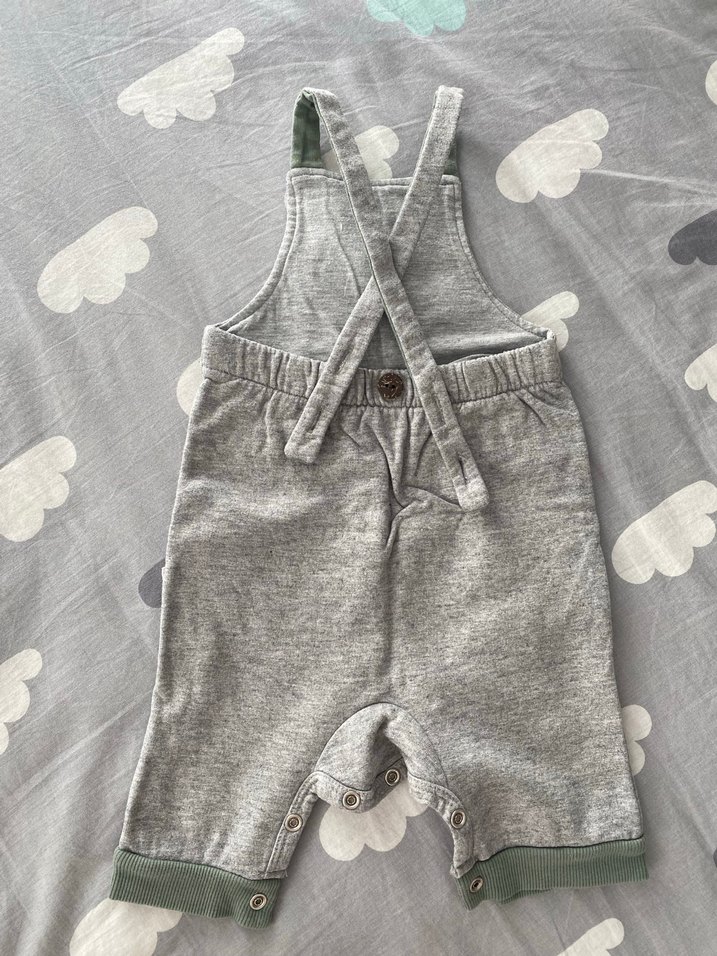 Gri Erkek Çocuk Örgü Tulum - Görsel 3
